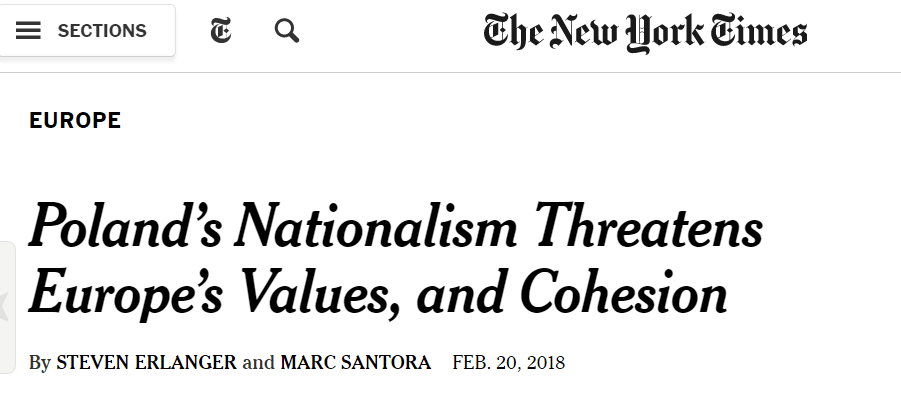 Польский национализм угрожает ценностям Европы и сплоченности – The New York Times