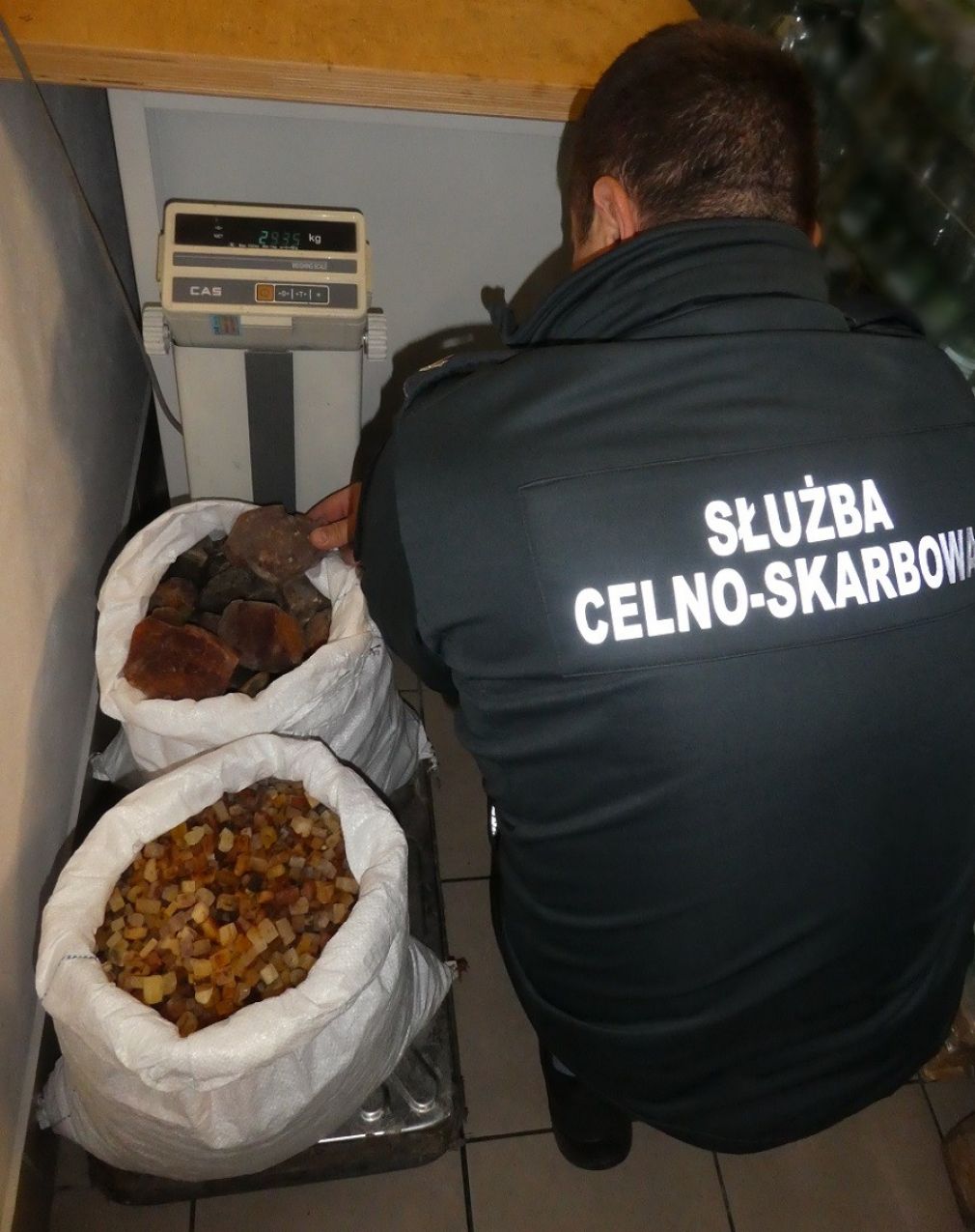 Польська митниця знов вилучила велику партію бурштину в українця