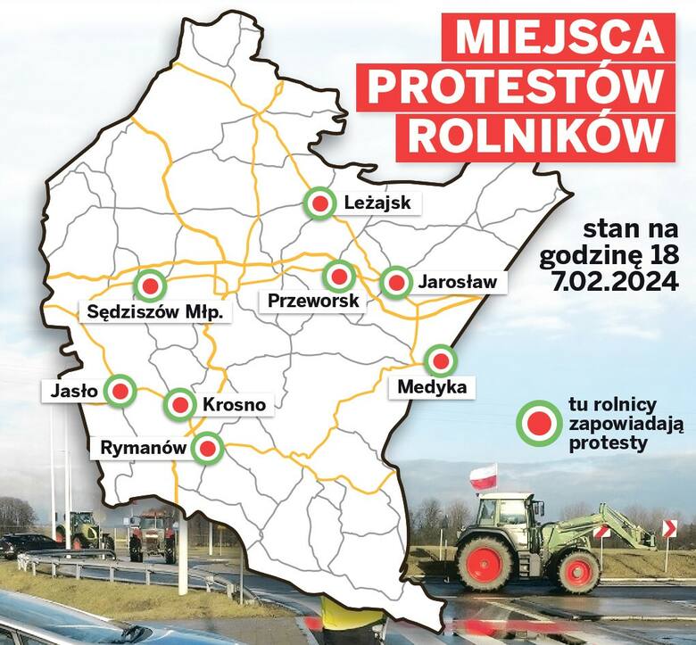 Перекриті та заблоковані дороги Польщі та кордон з Україною [ІНТЕРАКТИВНА МАПА]